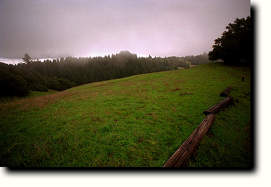 Looking east from the top of the ridge along Long Ridge Road