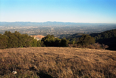 Later afternoon looking over South Bay and the gash of Permanente