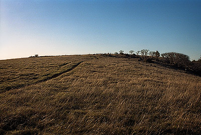 Looking back at the summit of Black Mountian