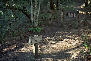 Hamms Gulch Trail gate